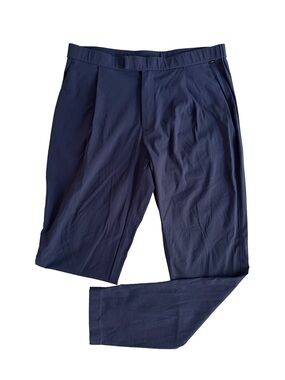 TRACKSMITH Men's Rapid Transit Pants Wool Blend Navy Blue Running Activewear L